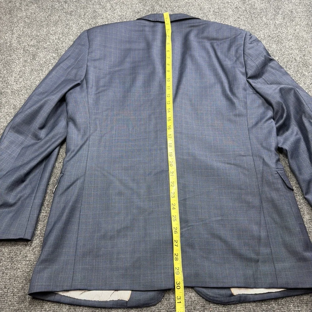 Brooks Brothers Blazer Mens 40S Short Blue Check Patterned Explorer Regent Fit